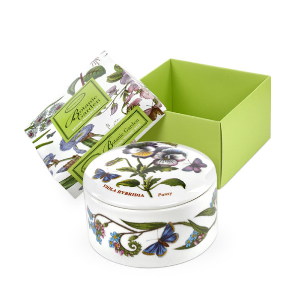 Botanic Garden Round Trinket Box 3.5 inch 9.5 cm