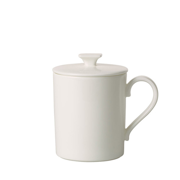 MetroChic blanc Gifts Mug with lid 11.5x8.5x11cm