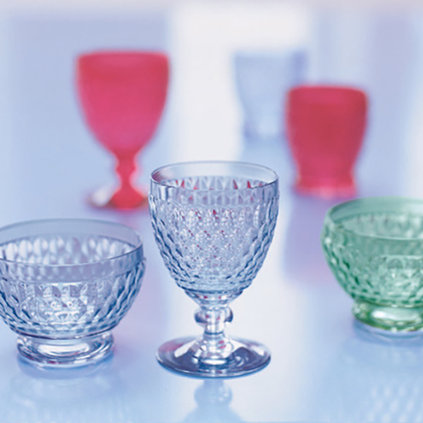 Boston Coloured Water glass Blue