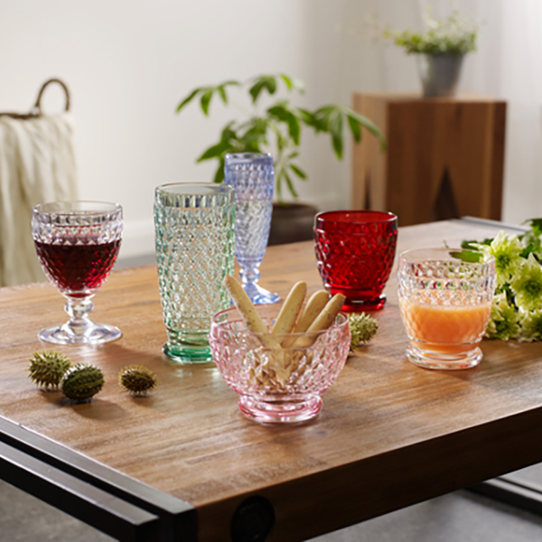 Boston Coloured Dessert bowl Pink