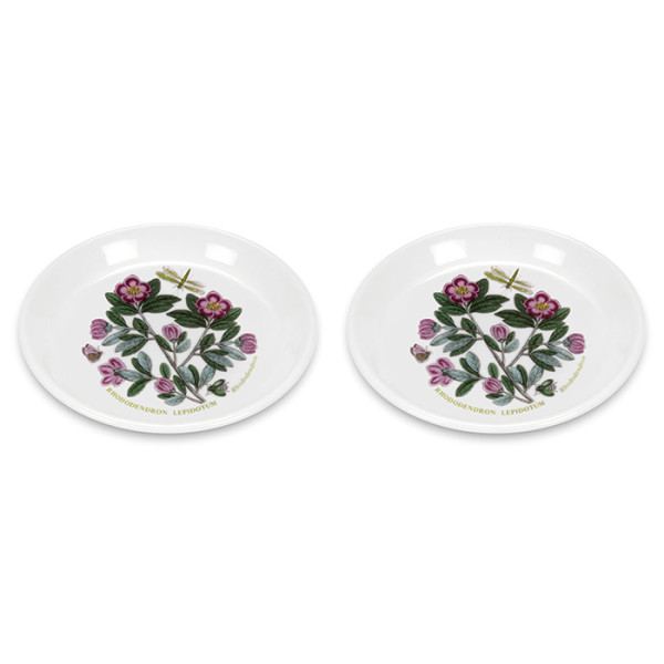 Botanic Garden Sweet Dish Rhododendron Set of 2